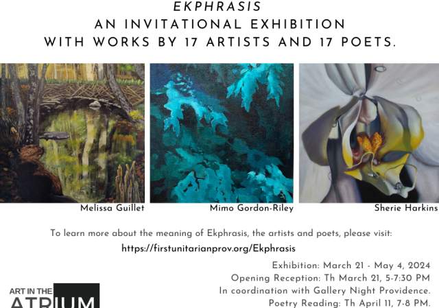 “Ekphrasis: An Exhibition Pairing Poets and Artists”