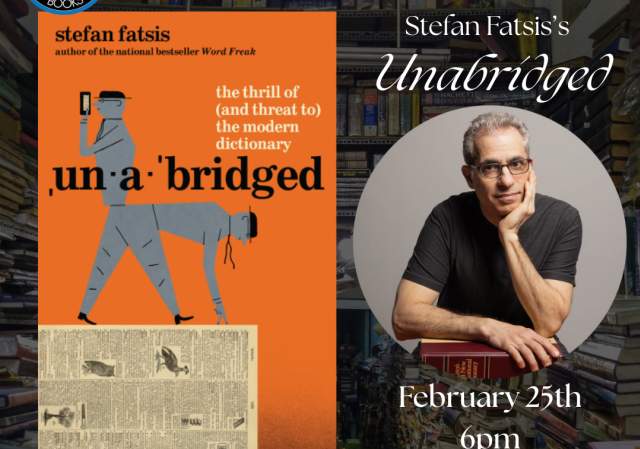 Author Event! Stefan Fatsis's "Unabridged"