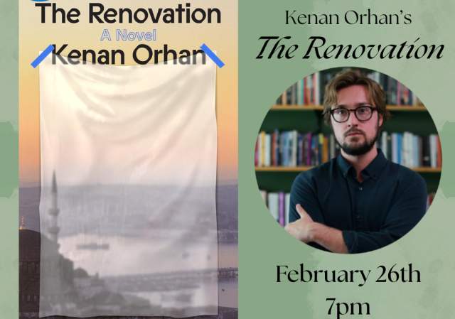 Author Event! Kenan Orhan's "The Renovation"