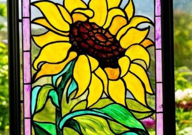 Golden Glow Glass Art -  Painting Class