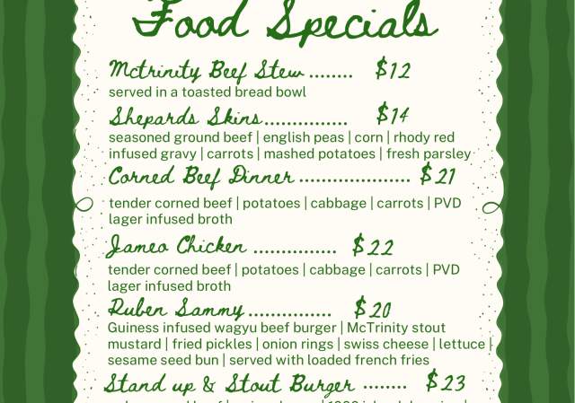 St. Patrick's Day at Trinity Brewhouse