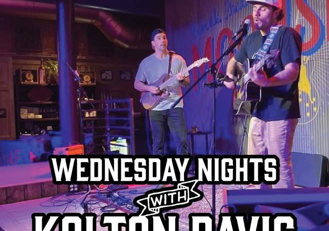 Wednesdays with Kolton Davis at Moonshine Alley!