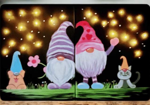 Lovely Gnomes - All Ages (Parent/Child) Painting Class