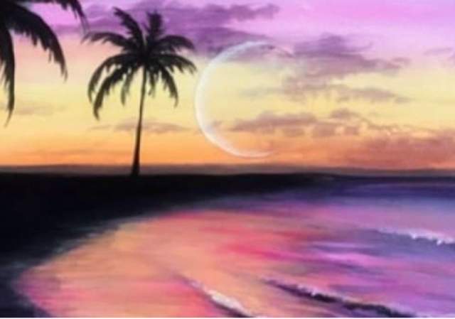 Moonlit Mirage - Painting Class