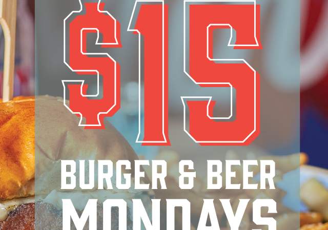 $15 Burger & Beer Mondays at Moonshine!