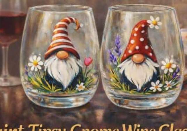 Paint & Sip at P.F. Chang’s – Tipsy Wine glasses