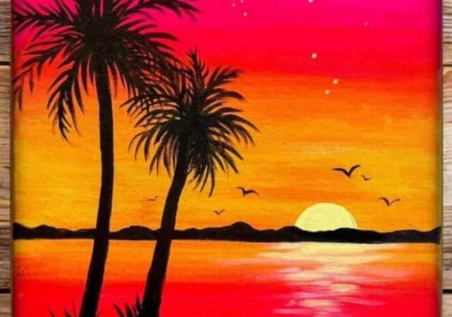 Palm Tree Paradise - Painting Class
