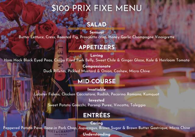 Valentine's Day Prix Fixe