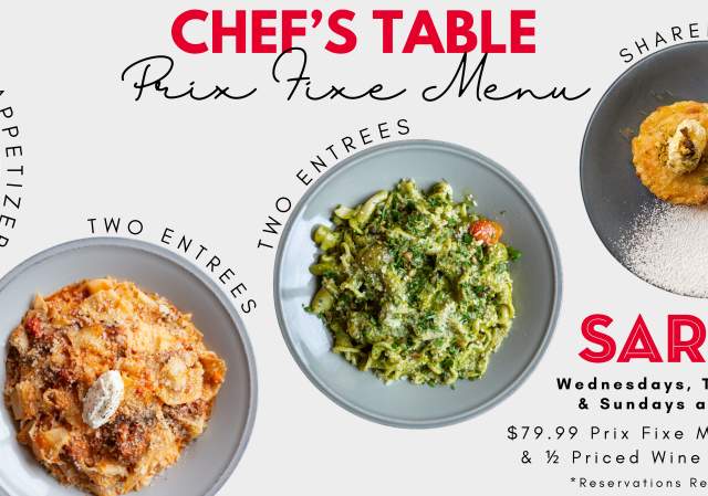 Sarto Chef’s Table: Prix Fixe Dinner for Two