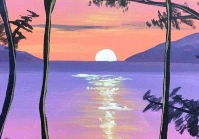 Serene Sunset -  Painting Class