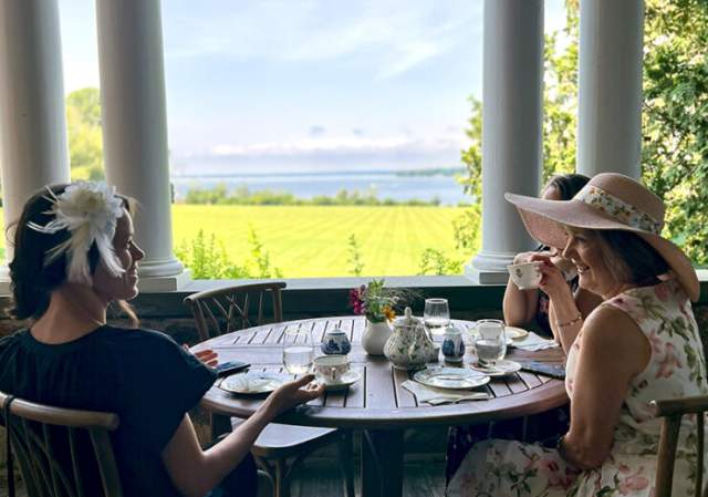 Tea and Scones on the Porch