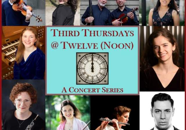 Third Thursdays @ Twelve (Noon) Concert Series