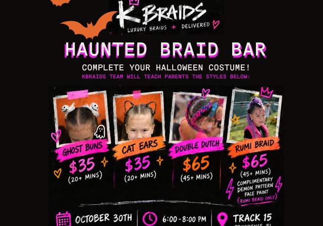 Halloween Braid Bar