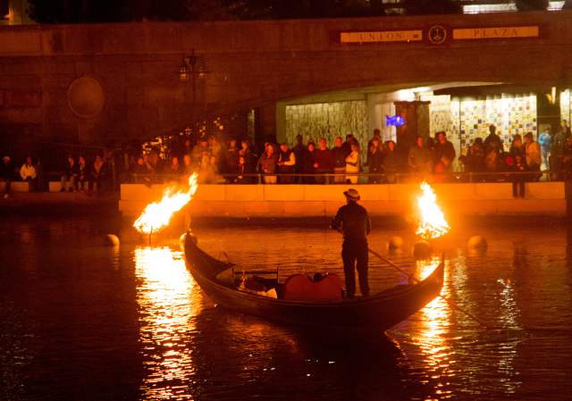 WaterFire Providence - Partial Lighting: RISD + Memorial Park Area