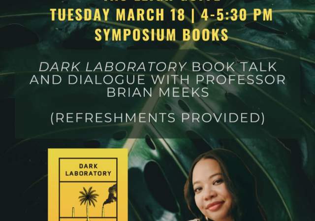 Author Event! Tao Leigh Goffe's "Dark Laboratory"