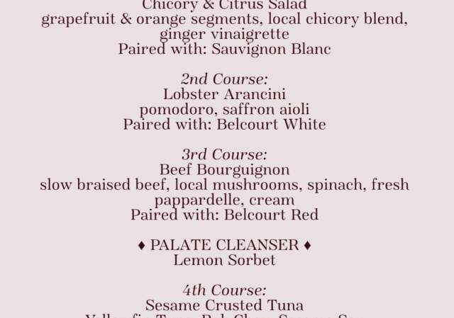 Sakonnet Vineyard Wine Dinner
