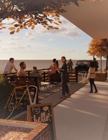 Outdoor dining downtown 2025