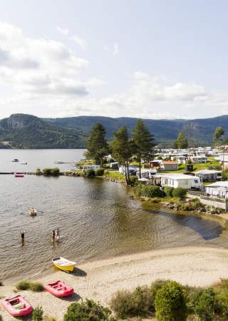Buttingsrud Camping, en sommerdag i 2017