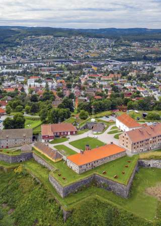 Kongsvinger Festning dronebilde