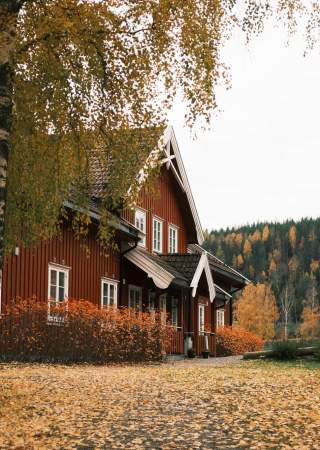 Høst på Opaker gård