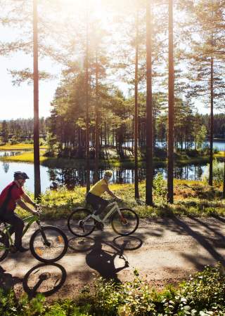 På sykkeltur i Finnskogen langs Kynna