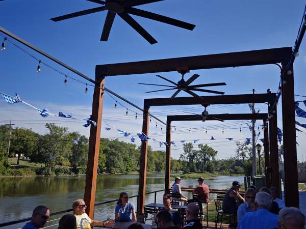Riverfront Patios on the Fox River in Illinois
