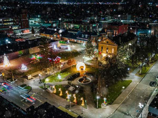 Oxford County at night