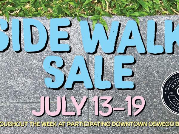 Sidewalk Sale in Downtown Oswego