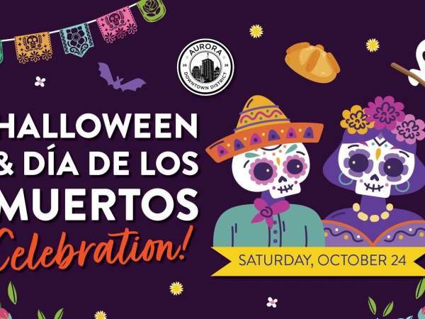 Halloween & Dia De los Muertos Celebration in Downtown Aurora!