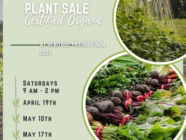 Plant Sale - Certified Organic - Heritage Prairie Farm