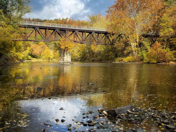 bridge in fall