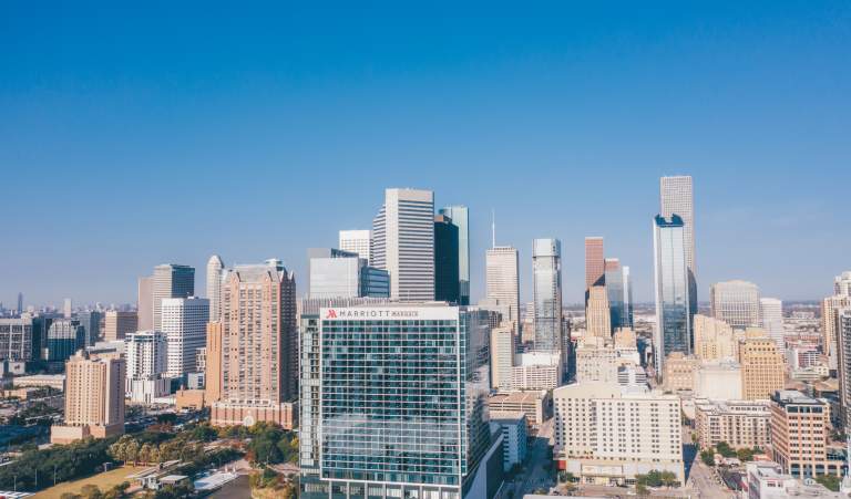 Downtown Skyline with Marriott