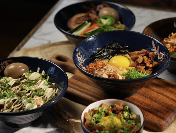 several bowls of tantalizing ramen