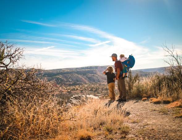 Family in Palo Duro Canyon