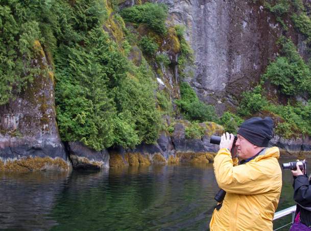 People with binoculars