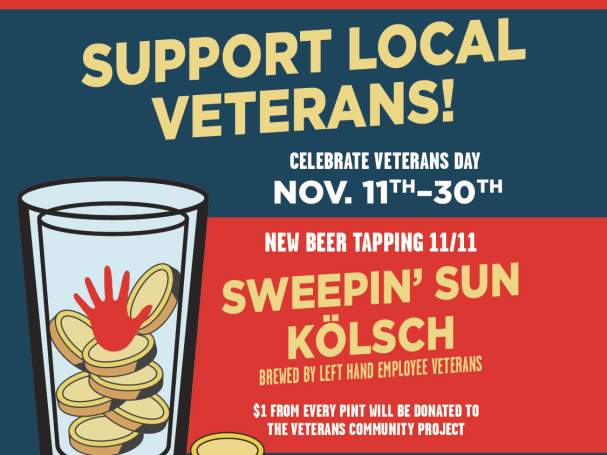 Support Local Veterans with Left Hand Nov. 11th-30th