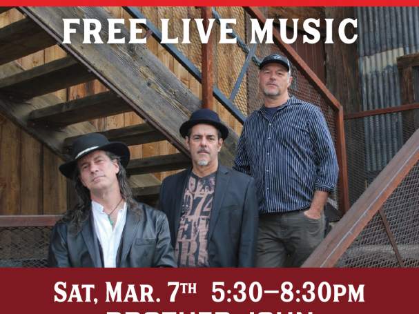 Free Live Music with Brother John Acoustic Trio