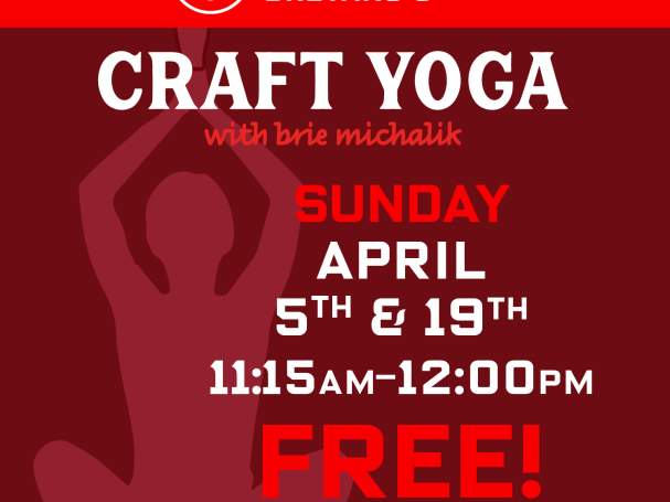 Craft Yoga with Brie with the Tasting Room