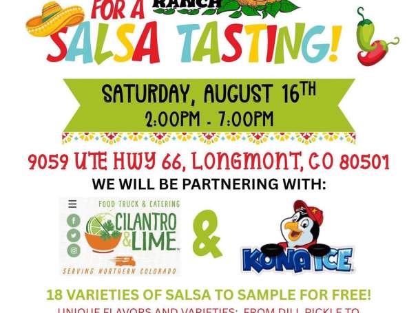 Salsa Tasting at Rocky Mountain Pumpkin Ranch