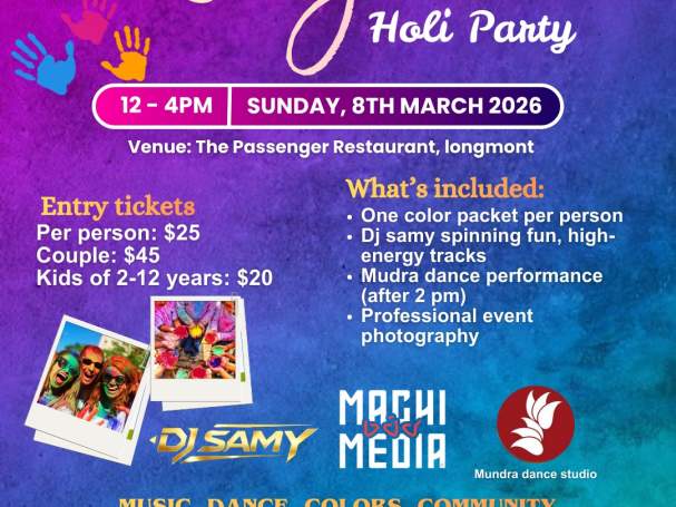 Holi Festival of Colors Celebration: NOCO