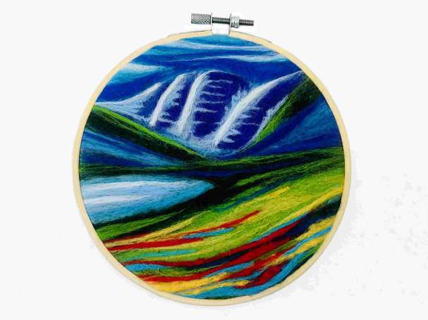 Art & Sip: Maroon Bells Needle Felted Landscape