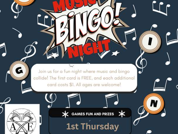 Axe Me Out to Music Bingo