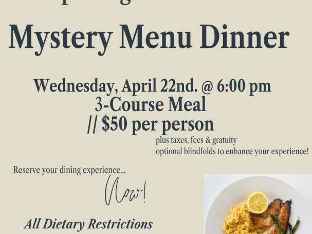 Mystery Menu Chef Curated Dinner