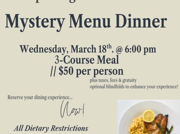 Mystery Menu Dinner
