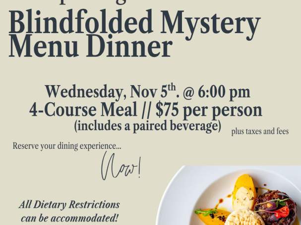 Blindfolded Mystery Menu Dinner