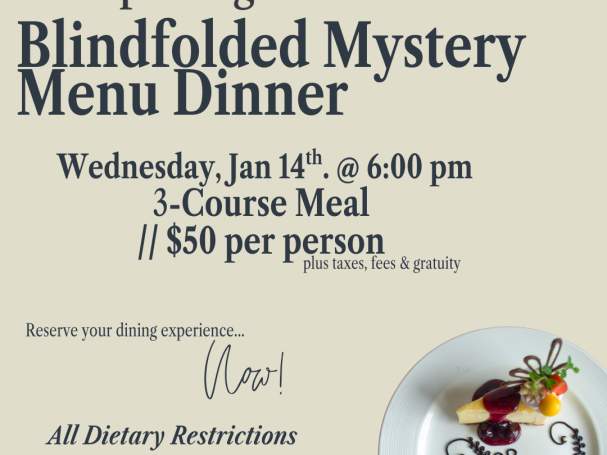Blindfolded Mystery Menu Dinner