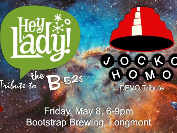 Hey Lady - a tribute to the B52s & Jocko Homo - a tribute to Devo at Bootstrap Brewing!