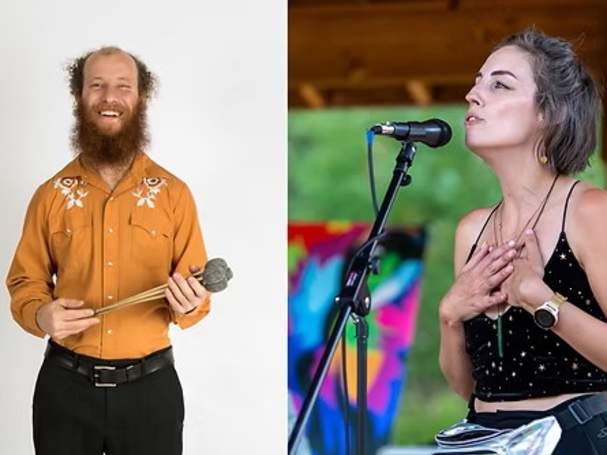 Music at bricks on main "Kate Farmer and jonathan sadler"