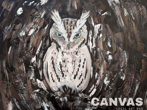 Canvas Classic: Owl in Hiding