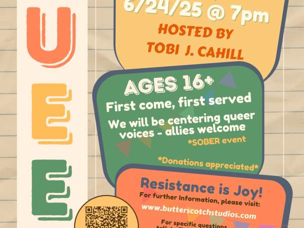 QueerVerse (Poetry Open Mic) Hosted by Tobi J Cahill